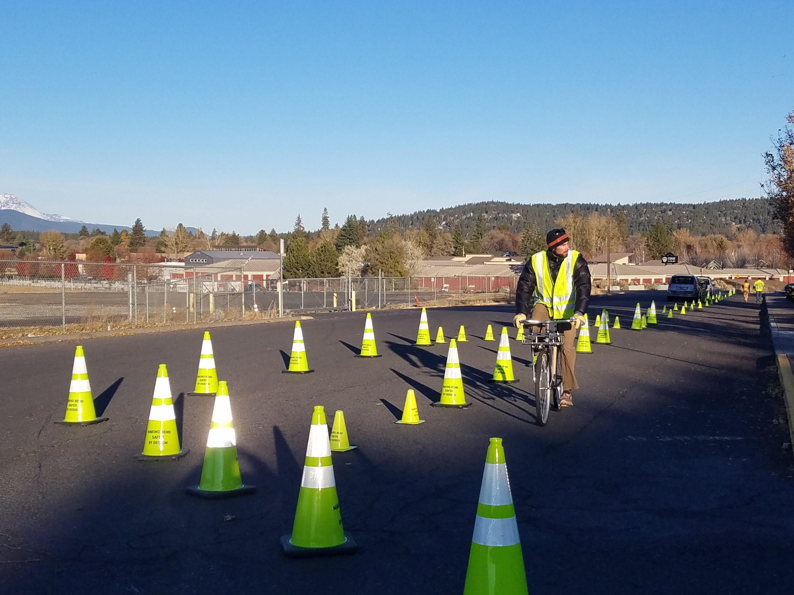 Field test of two-way bike lane